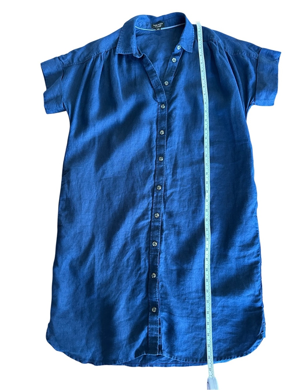 J. Crew Relaxed-Fit Short-Sleeve Baird McNutt Irish Linen Shirtdress Size XS - Picture 9 of 9